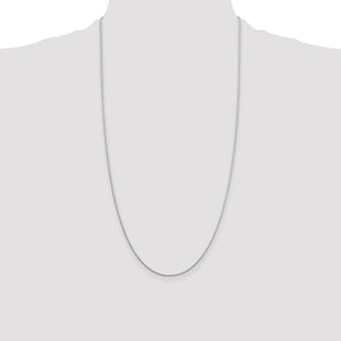Sterling Silver Diamond-cut Round Spiga Chain (Style QSR035-28)