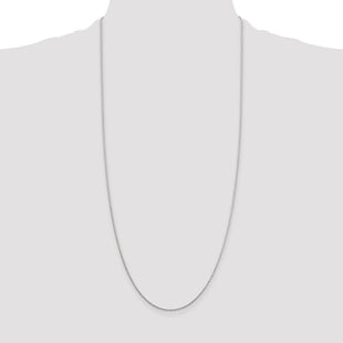 Sterling Silver Diamond-cut Round Spiga Chain (Style QSR035-30)