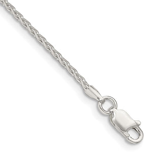 Sterling Silver Diamond-cut Round Spiga Chain (Style QSR050-8)