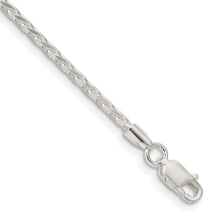 Sterling Silver Diamond-cut Round Spiga Chain (Style QSR060-8)