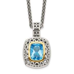 14k/Silver Two-Tone Jewelry Style QTC1060 - Classique Jewelry Inc.