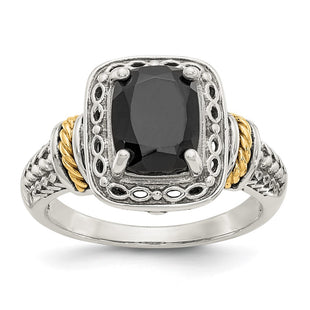 14k/Silver Two-Tone Rings Style QTC1130 - Classique Jewelry Inc.