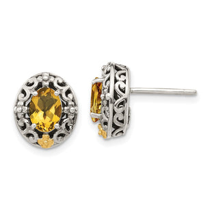 14k/Silver Two-Tone Earrings Style QTC1646 - Classique Jewelry Inc.