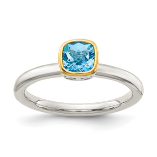 14k/Silver Two-Tone Rings Style QTC1721 - Classique Jewelry Inc.