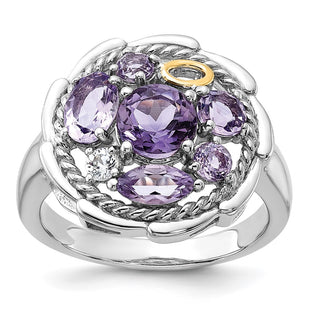 14k/Silver Two-Tone Rings Style QTC1790 - Classique Jewelry Inc.