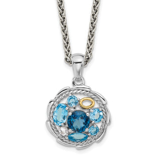 14k/Silver Two-Tone Jewelry Style QTC1800 - Classique Jewelry Inc.