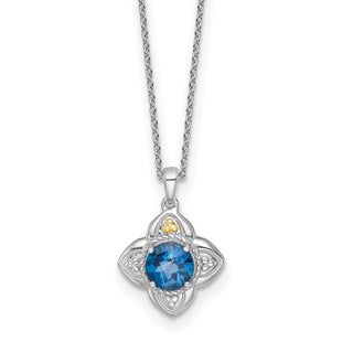 14k/Silver Two-Tone Jewelry Style QTC1853 - Classique Jewelry Inc.