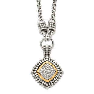 14k/Silver Two-Tone Jewelry Style QTC3 - Classique Jewelry Inc.