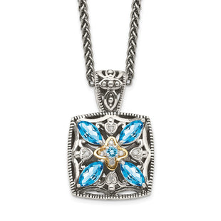 14k/Silver Two-Tone Jewelry Style QTC773 - Classique Jewelry Inc.