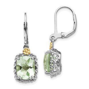 14k/Silver Two-Tone Earrings Style QTC896 - Classique Jewelry Inc.