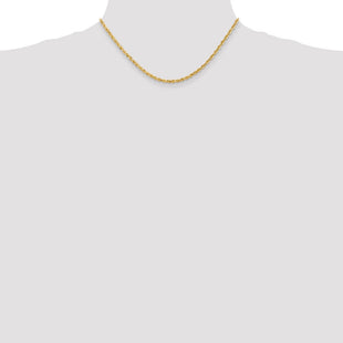 14K Diamond-cut Quadruple Rope Lobster Clasp Chain (Style QTR023-16)
