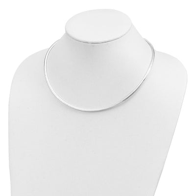 Sterling Silver Cubetto Necklace, 16 x 4mm
