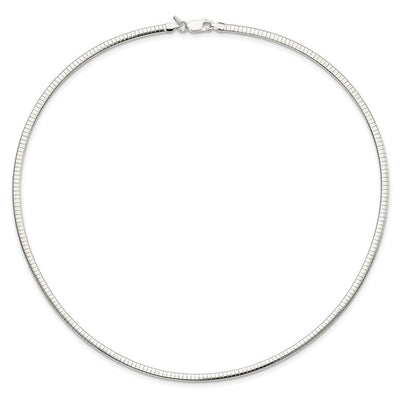 Sterling Silver Cubetto Necklace, 16 x 4mm