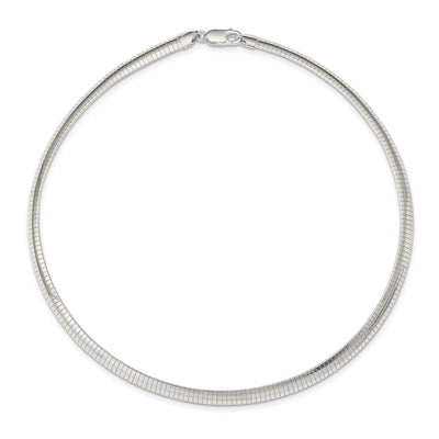 Sterling Silver Cubetto Necklace, 16 x 6mm