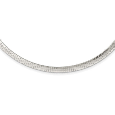 Sterling Silver Cubetto Necklace, 16 x 6mm