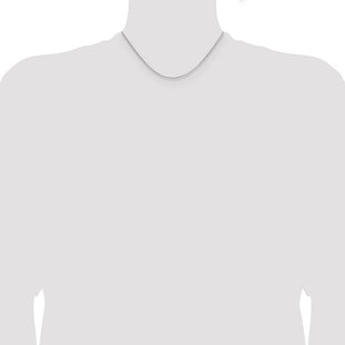 Sterling Silver Rhodium-plated Diamond-cut Round Box Chain (Style QVX019R-16)