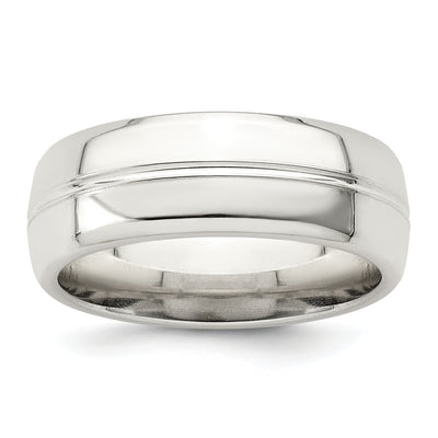 Sterling Silver Polished 5-Row Fancy Band