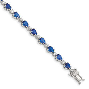 Sterling Silver Bracelets Style QX207CZ - Classique Jewelry Inc.