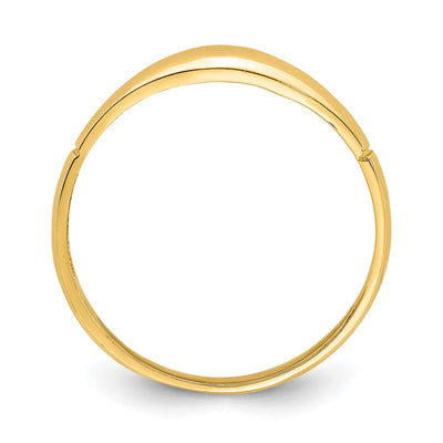 14K D/C Band Ring