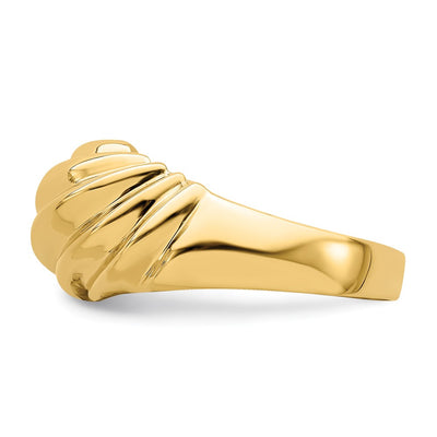 14K Polished Dome Ring