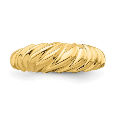 14K Polished Dome Ring