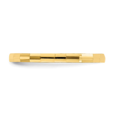 14K Bamboo Texture Band Childs Ring
