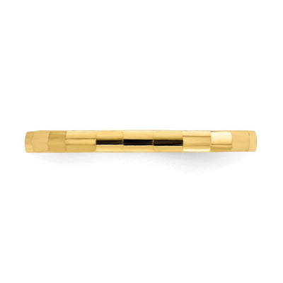14K Bamboo Texture Band Childs Ring