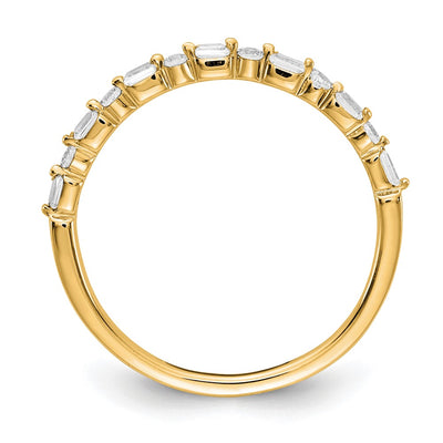 14K Yellow Gold Fancy Diamond Band