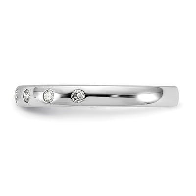 14K White Gold 7-stone Diamond Band