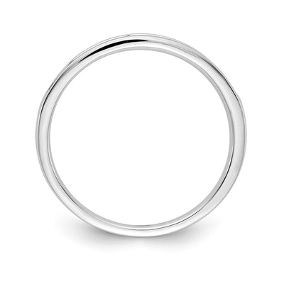 14K White Gold Pink Sapphire Channel Band