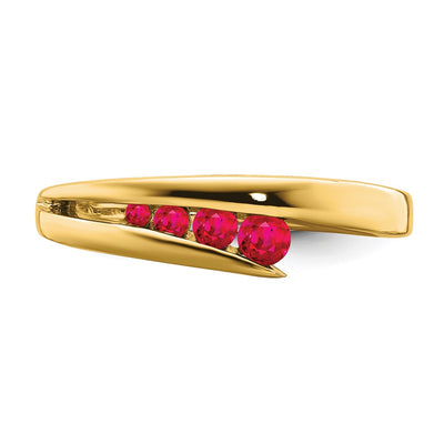14K Ruby 4-stone Ring