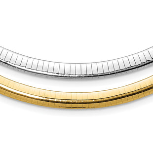 14k Two-tone Chain Necklaces Style ROML6 - Classique Jewelry Inc.