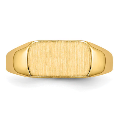 14K Open Back Signet Ring