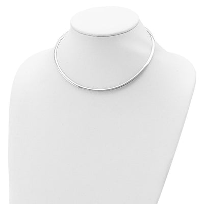 Sterling Silver Gold-pltd Reversible w/2in ext Cubetto Chain, 18 x 3mm