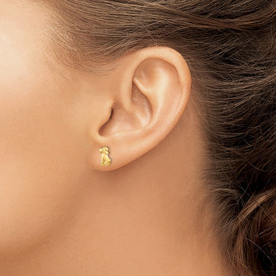 14K Madi K Dog Post Earrings