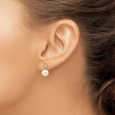 14K Madi K FW Cultured Pearl Hoop Enhancers