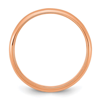 14K Rose Gold Madi K Polished Half Round Band Size 3 Baby / Children's Ring