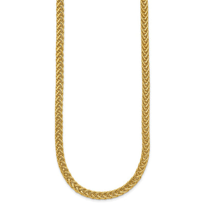 14K Polished Fancy Braided Link, 17 x 4.3mm