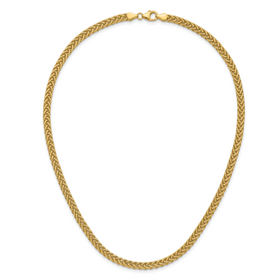 14K Polished Fancy Braided Link, 17 x 4.3mm