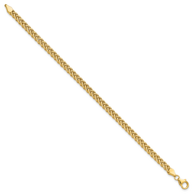 14K Polished Fancy Braided Link, 7.5 x 4.3mm