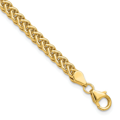 14K Polished Fancy Braided Link, 7.5 x 4.3mm