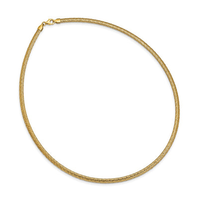14K Woven Stretch Mesh Necklace