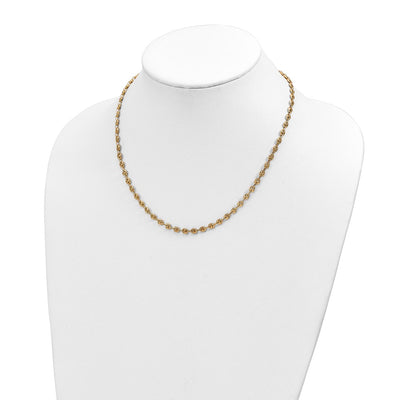 14K Polished Fancy Link Necklace, 18 x 4.5mm