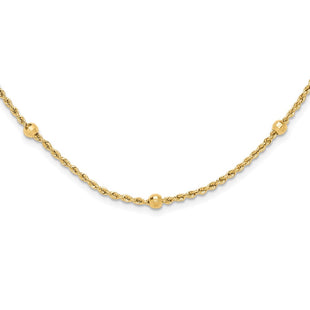 14k Yellow Gold Chain Necklaces Style SF2976 - Classique Jewelry Inc.