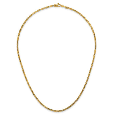 14K Polished Fancy Link Necklace, 18 x 2.9mm