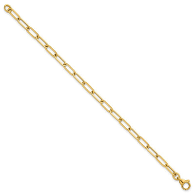 14K Polished Paper Clip Link Necklace
