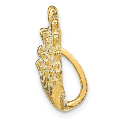 14K Lion's Paw Shell Slide, 18 x 17mm