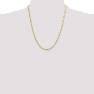 14k Silky Herringbone Chain (Style SLK020-22)