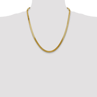 14k Silky Herringbone Chain (Style SLK050-22)