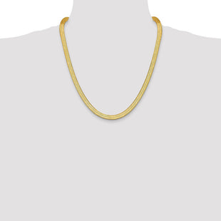 14k Silky Herringbone Chain (Style SLK065-22)